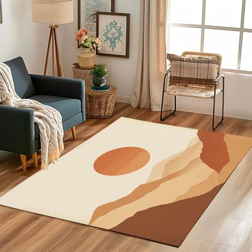 Lwznbio Teppich Wohnzimmer Weich 60x120 cm Sonnenuntergang Sonne Gebirge Eingangsteppich Waschbarer Boho Minimalismus Teppiche Kurzflor rutschfest für Flur, Küche, Schlafzimmer, Esszimmer Lwznbio Teppich Wohnzimmer Weich 60x120 cm Sonnenuntergang Sonne Gebirge Eingangsteppich Waschbarer Boho Minimalismus Teppiche Kurzflor rutschfest für Flur, Küche, Schlafzimmer, Esszimmer von Lwznbio