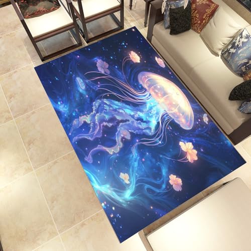 Lwznbio Traum Qualle Wohnzimmerteppich 200x280 cm Meereslebewesen Teppich Kurzflor, Weich rutschfest Waschbare Teppiche Ozean Thema Eingangsteppich Fußmatte Schlafzimmer Kinderzimmer Lwznbio Traum Qualle Wohnzimmerteppich 200x280 cm Meereslebewesen Teppich Kurzflor, Weich rutschfest Waschbare Teppiche Ozean Thema Eingangsteppich Fußmatte Schlafzimmer Kinderzimmer von Lwznbio