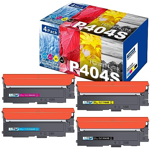 LxTek Purify CLT-P404C CLT-404S Toner Kompatibel für Toner Samsung C480W CLT-K404S CLT-C404S CLT-Y404S CLT-M404S für Toner Samsung C480FW C48X C430W C430 C480FN C480 C432W C432 C433W (4er-Pack) von LxTek Purify