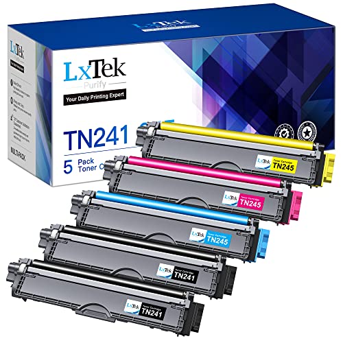 LxTek Purify TN-241 TN-245 Kompatibel für Brother TN245 TN241 TN242 TN246 für Brother MFC-9332CDW Toner MFC-9142CDN HL-3142CW DCP-9022CDW DCP-9017CDW MFC-9140CDN HL-3152CDW HL-3140CW (5er-Pack) von LxTek Purify