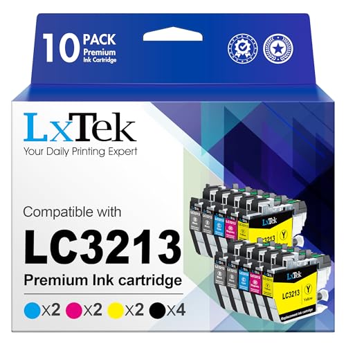 LxTek LC3213 LC3211 Kompatibel Druckerpatronen für Brother LC3211 für Brother MFC-J497DW Druckerpatronen DCP-J572DW MFC-J491DW MFC-J890DW MFC-J895DW DCP-J772DW(Schwarz Cyan Magenta Gelb, 10er-Pack) von LxTek
