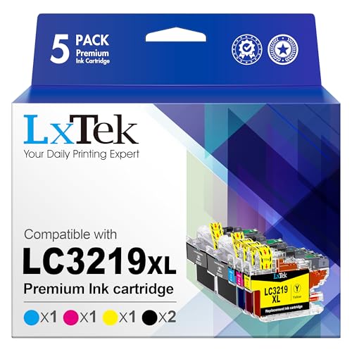 LxTek LC3219XL LC3219 Druckerpatronen LC3217 LC 3219 XL Kompatibel für Brother LC3219XL LC 3219XL LC-3219XL für Brother MFC-J5330DW Patronen MFC-J5730DW MFC-J6930DW MFC-6935DW MFC-J5335DW (5er-Pack) von LxTek