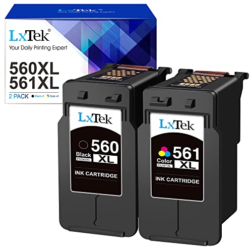 LxTek 560XL 561XL Multipack als Ersatz für Canon 560 561 Patronen für Canon TS5350 Druckerpatronen Pixma TS5351 TS5352 TS5353 TS7450 TS7451 (2er-Pack) von LxTek