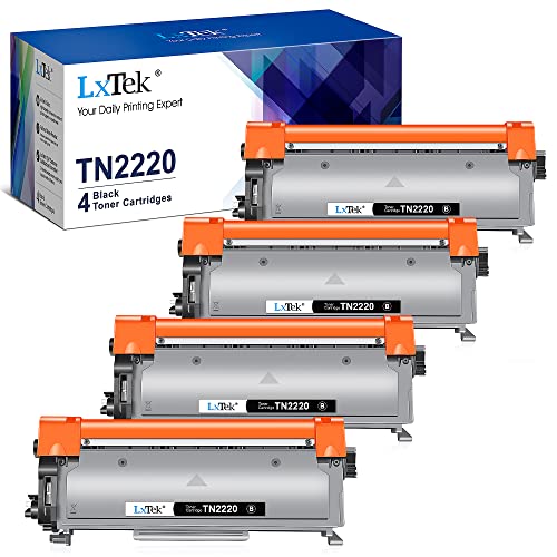 LxTek TN2220 TN-2220 Toner Kompatibel für Brother TN2220 TN 2220 für Brother MFC-7360N HL-2130 FAX-2840 HL-2240 HL-2250DN HL-2135W MFC-7460DN MFC-7860DW DCP-7055 DCP-7055W DCP-7065DN (4 Schwarz) von LxTek