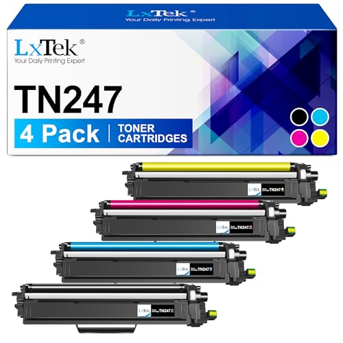 LxTek TN247 TN243CMYK Toner Kompatibel für Brother TN-243CMYK TN-247 TN-243 für Toner Brother MFC L3750CDW DCP-L3550CDW MFC-L3770CDW MFC-L3710CW DCP-L3510CDW HL-L3210CW HL-L3230CDW (4er-Pack) von LxTek