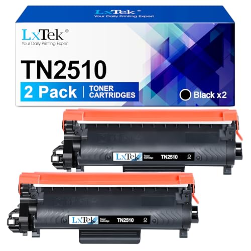 LxTek TN2510 Tonerkartusche Kompatibel für Brother TN-2510 TN2510 für MFC-L2827DW MFC-L2800DW MFC-L2835DW MFC-L2860DW MFC-L2860DWE MFC-L2827DWXL HL-L2400DW HL-L2400DWE HL-L2445DW (Schwarz, 2er-Pack) von LxTek