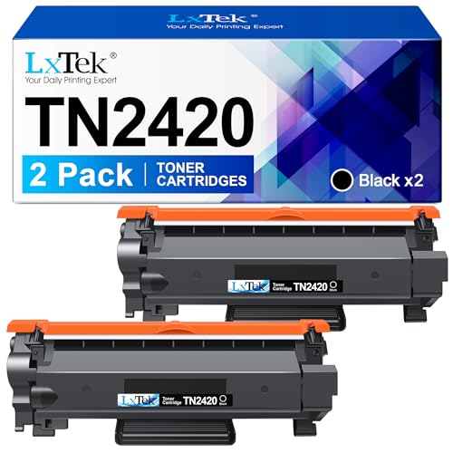 LxTek Toner TN2420 TN 2410 Kompatibel für Brother TN 2420 TN-2420 TN-2410 für Brother MFC-L2710DW Toner für Brother MFC-L2710DN HL-L2350DW DCP-L2530DW MFC-L2730DW MFC-L2750DW HL-L2375DW (2 Schwarz) von LxTek