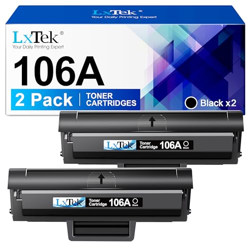 LxTek W1106A 106A Toner Kompatibel für HP Laser MFP 137fwg, 107w, 107a, 107r, 135wg, 135w, 135a, 135r - Schwarz, 2er-Pack LxTek W1106A 106A Toner Kompatibel für HP Laser MFP 137fwg, 107w, 107a, 107r, 135wg, 135w, 135a, 135r - Schwarz, 2er-Pack von LxTek