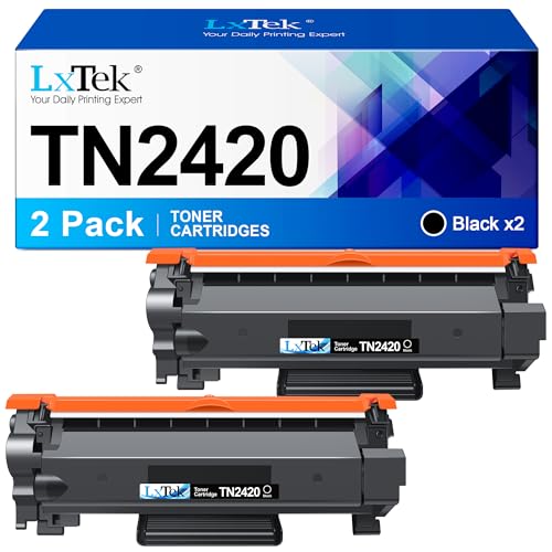 Toner TN2420 TN 2410 Kompatibel für Brother TN-2420 TN 2420 TN-2410 für Brother MFC-L2710DW MFC-L2710DN HL-L2350DW DCP-L2530DW L2510D MFC-L2730DW MFC-L2750DW HL-L2310D HL-L2375DW (2 Schwarz) von LxTek