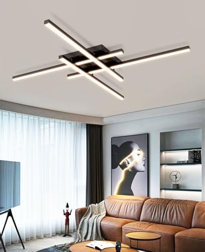 Lxysy Modern led deckenleuchte dimmbar Deckenleuchte Wohnzimmerlampe Mit Fernbedienung Aluminium deckenlampe Schwarz Für Cafe deckenlampe schlafzimmer Schwarz deckenlampe Lxysy Modern led deckenleuchte dimmbar Deckenleuchte Wohnzimmerlampe Mit Fernbedienung Aluminium deckenlampe Schwarz Für Cafe deckenlampe schlafzimmer Schwarz deckenlampe von Lxysy