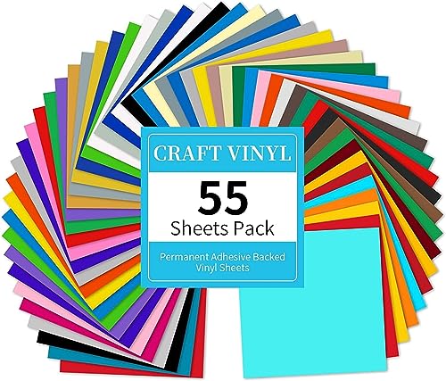 Lya Vinyl 55 Stück Plotterfolie Vinyl, Vinylfolie Plotter für Cricut, Silhouette, Plotterfolie Selbstklebend für Wohndekoration, Aufkleber, DIY Becher Lya Vinyl 55 Stück Plotterfolie Vinyl, Vinylfolie Plotter für Cricut, Silhouette, Plotterfolie Selbstklebend für Wohndekoration, Aufkleber, DIY Becher von Lya Vinyl
