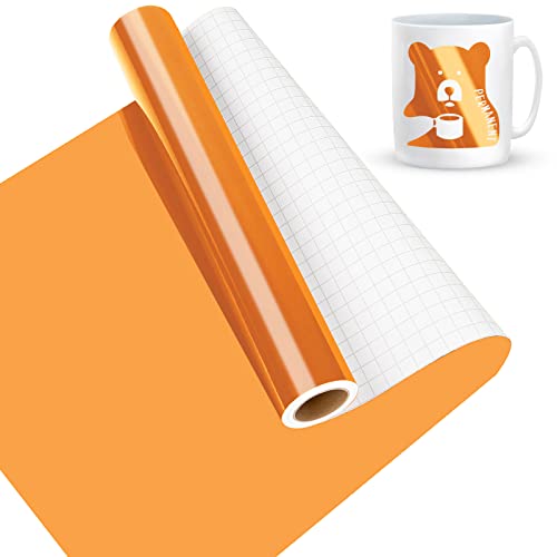 Lya Vinyl Orange Vinylfolie Plotter, Selbstklebend Plotterfolie für Cricut – 30,5 x 457,5 cm, Schwarz Plotterfolie, Selbstklebende Folie für Cricut, Silhouette Cameo 4 Lya Vinyl Orange Vinylfolie Plotter, Selbstklebend Plotterfolie für Cricut – 30,5 x 457,5 cm, Schwarz Plotterfolie, Selbstklebende Folie für Cricut, Silhouette Cameo 4 von Lya Vinyl