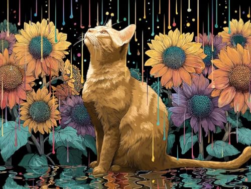 Malen Nach Zahlen Erwachsene abstrakte Katze Malen Nach Zahlen kinder ab 7, Paint by Numbers Adult auf Leinwand ohne Rahmen, Acrylfarben Handgemalt Ölgemälde Leinwand für Home Decor 30 x 40 CM C114 Malen Nach Zahlen Erwachsene abstrakte Katze Malen Nach Zahlen kinder ab 7, Paint by Numbers Adult auf Leinwand ohne Rahmen, Acrylfarben Handgemalt Ölgemälde Leinwand für Home Decor 30 x 40 CM C114 von Lyaauulg