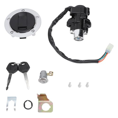 Lybunair Motorrad Zündschalter, Gasdeckelabdeckung und Sitzverriegelungsersatz, kompatibel mit R600, R750, R1000, GSF650 Typen Lybunair Motorrad Zündschalter, Gasdeckelabdeckung und Sitzverriegelungsersatz, kompatibel mit R600, R750, R1000, GSF650 Typen von Lybunair