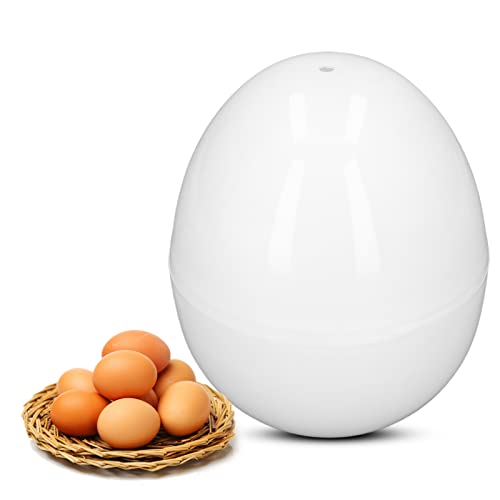 Lybunair Tragbarer hartgekochter Eierkocher, 4 Eier Kapazität, ABS-Material, Mikrowellenfunktion, Eierkocher, Küchendekoration von Lybunair