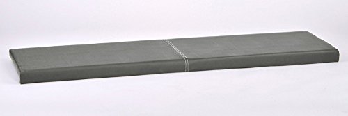 Lycce Klemmkissen Sitzkissen Kunstleder grau 115cm x 38cm von Lycce