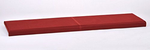 Lycce Klemmkissen Sitzkissen Kunstleder rot 115cm x 38cm von Lycce