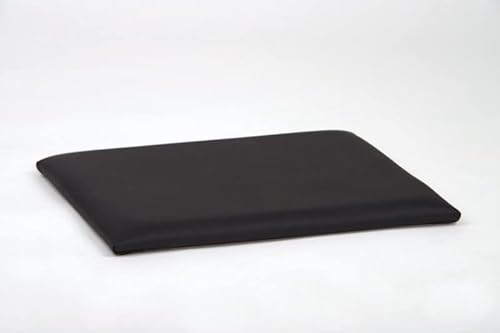 Lycce Sitzkissen Kunstleder schwarz 40cm x 33cm von Lycce