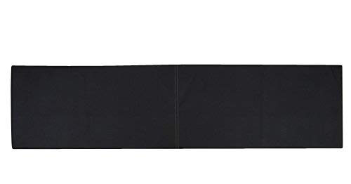 Lycce XXL Wandkissen Kunstleder mit Montage-Set schwarz 150cm x 30cm von Lycce