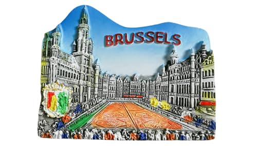 3D-Kühlschrankmagnet, Motiv: Brüssel, Belgien, Reise-Souvenirs, Stadtattraktionen, Kühlschrankmagnet, dreidimensional, Dekoration für Zuhause, Küche 3D-Kühlschrankmagnet, Motiv: Brüssel, Belgien, Reise-Souvenirs, Stadtattraktionen, Kühlschrankmagnet, dreidimensional, Dekoration für Zuhause, Küche von Lyckotill