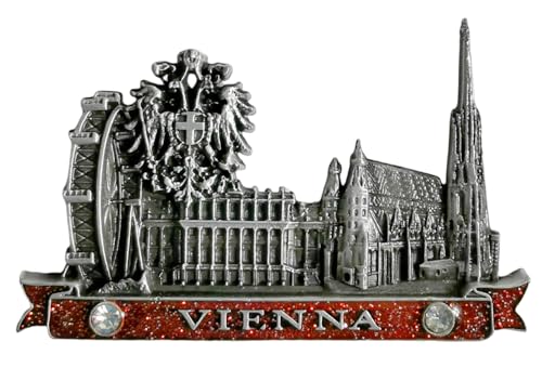 3D-Kühlschrankmagnet, Motiv: Wien, Österreich, Reise-Souvenir, Stadtattraktionen, Kühlschrank-Dekomagnete, dreidimensionale Dekoration für Zuhause, Küche von Lyckotill