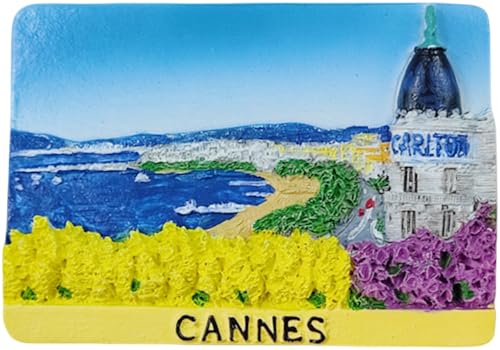 Cannes France Touristen-Souvenir, 3D-Kühlschrankmagnete, Zuhause, Küche, Kühlschrank, Dekoration, Magnet, Andenken, Handwerk von Lyckotill
