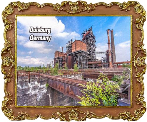 Duisburg Deutschland Reise-Souvenir Kühlschrankmagnet Stadt Sehenswürdigkeiten Kühlschrankmagnete von Lyckotill