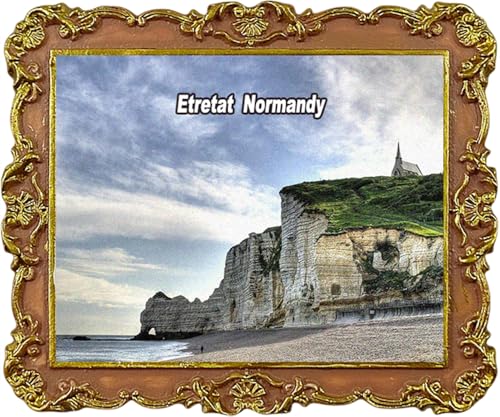 Etretat Normandie Frankreich Reise-Souvenir Kühlschrankmagnet Stadt Sehenswürdigkeiten Kühlschrankmagnete von Lyckotill