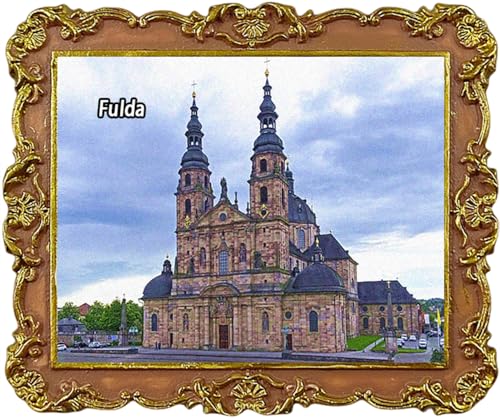 Fulda Germany Travel Souvenir Kühlschrankmagnet Stadt Sehenswürdigkeiten Kühlschrankmagnete von Lyckotill