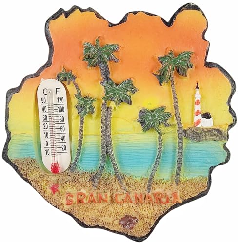 Grancanaria Spanien Touristen-Souvenir 3D-Kühlschrankmagnet für Zuhause, Küche, Kühlschrank, Dekoration, Andenken, Handwerk von Lyckotill