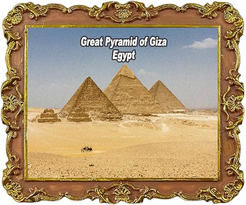 Große Pyramide von Cheops Ägypten Reise Souvenirs Kühlschrank Magnete Stadt Sehenswürdigkeiten Kühlschrank Magnet von Lyckotill
