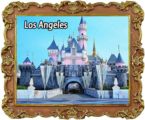 Kühlschrankmagnet Disneyland Park Los Angeles USA, Reise-Souvenir, Stadtattraktionen, Kühlschrankmagnet von Lyckotill