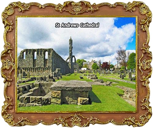 Kühlschrankmagnet St. Andrews Cathedral Schottland Reise Souvenir Stadt Sehenswürdigkeiten Kühlschrank Magnet von Lyckotill