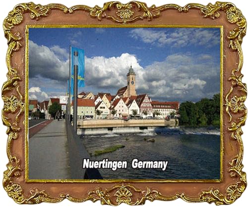 Nuertingen Baden-Württemberg Deutschland Reise Souvenir Kühlschrankmagnet Stadt Sehenswürdigkeiten Kühlschrankmagnet von Lyckotill