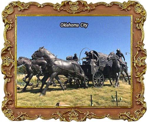 Oklahoma City USA Reise-Souvenirs Kühlschrankmagnete Attraktionen Kühlschrankmagnet Oklahoma City USA Reise-Souvenirs Kühlschrankmagnete Attraktionen Kühlschrankmagnet von Lyckotill