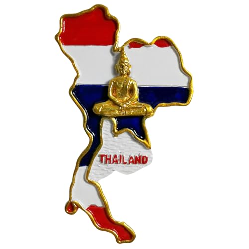 Thailand Travel Souvenir 3D Kühlschrankmagnet Stadt Sehenswürdigkeiten Kühlschrank Dekorativer Magnet Dreidimensionale Home Küche Dekoration von Lyckotill