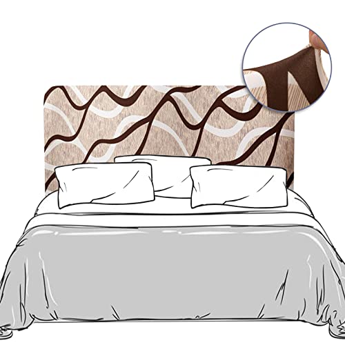 Lydevo Bett Kopfteil Hussen Bettkopfteil Bezug Stretch Dehnbare Bettkopfteil Weicher Staubdicht Kopfteil Schonbezug Protektor Kopfteilbezug für Gepolsterte120cm-140cm,Leitung von Lydevo