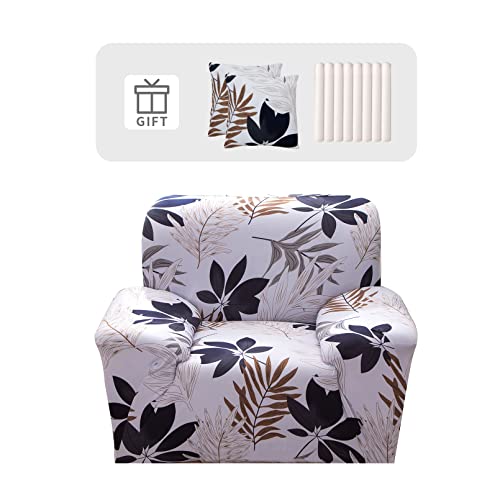 Lydevo Sofabezug 1 Sitzer Stretch Sofahusse Elastischer Sofabezug Spandex Sofa Überzug mit 2 Kissenbezug Anti-Rutsch Waschbar Sofa Protection Cover Schonbezug Couch,Pflanzenwald Lydevo Sofabezug 1 Sitzer Stretch Sofahusse Elastischer Sofabezug Spandex Sofa Überzug mit 2 Kissenbezug Anti-Rutsch Waschbar Sofa Protection Cover Schonbezug Couch,Pflanzenwald von Lydevo