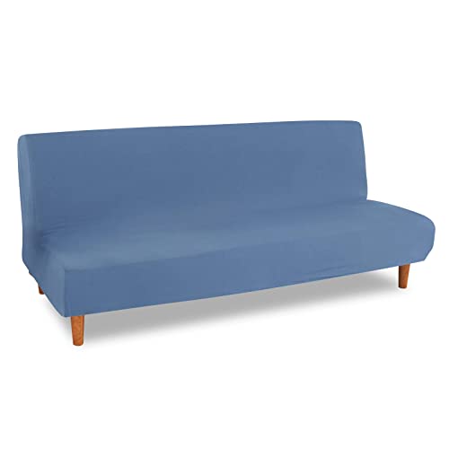 Lydevo Sofabezug ohne Armlehnen 3 Sitzer Sofabettüberzug Stretch Armlehne Sofabettüberzug Sofabezug Armlos Clic Clac Elastisch Couchbezug Futon für Klappcouch ohne Armlehnen,Grau Blau Lydevo Sofabezug ohne Armlehnen 3 Sitzer Sofabettüberzug Stretch Armlehne Sofabettüberzug Sofabezug Armlos Clic Clac Elastisch Couchbezug Futon für Klappcouch ohne Armlehnen,Grau Blau von Lydevo