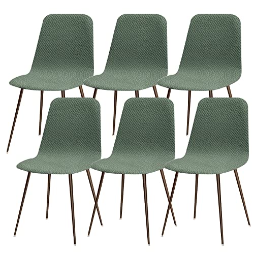 Lydevo Stuhlhussen 6er Esszimmer Strech Stuhlhussen für Esszimmerstühle Universal Waschbar Bezug Stuhlhussen Skandinavisch Stuhlüberzug für Küchenstühle Hotel Bankett,Diagonal#Türkis von Lydevo