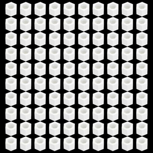 Lyeteung 100 Stücke M2 Sechskant Vollmuttern Metrische, Nylon Sechskantmuttern, Kunststoff Sechskant Mutter, weiß Lyeteung 100 Stücke M2 Sechskant Vollmuttern Metrische, Nylon Sechskantmuttern, Kunststoff Sechskant Mutter, weiß von Lyeteung