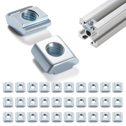 Lyeteung 30 Stücke 20 Serie M5 T-Nut-Mutter, T-Gleitmuttern, Hammer Mutter Block Vierkantmuttern, für Europäische Standard 20 Serie 6 mm T-Nut-Aluminium-Extrusionsprofil Lyeteung 30 Stücke 20 Serie M5 T-Nut-Mutter, T-Gleitmuttern, Hammer Mutter Block Vierkantmuttern, für Europäische Standard 20 Serie 6 mm T-Nut-Aluminium-Extrusionsprofil von Lyeteung