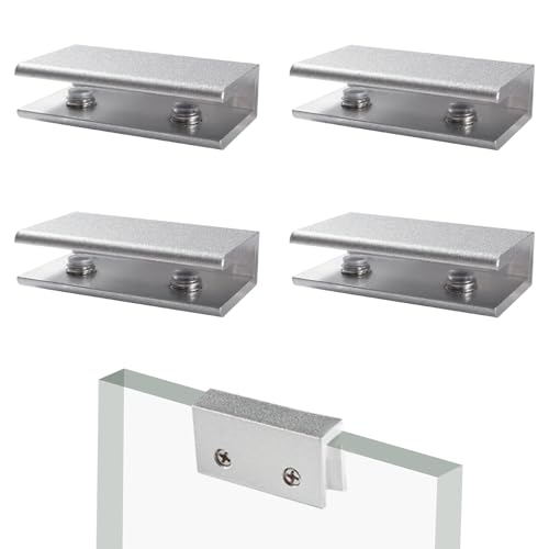 Lyeteung 4 Stücke 8mm Glasklemme, Aluminiumlegierung Glashalter, Einstellbare Glas Klemme, Glasverbinder, Glasbefestigungsclip, Glasstütze Klammern, für 3-7 mm Dickes Glas, Gerade Form Lyeteung 4 Stücke 8mm Glasklemme, Aluminiumlegierung Glashalter, Einstellbare Glas Klemme, Glasverbinder, Glasbefestigungsclip, Glasstütze Klammern, für 3-7 mm Dickes Glas, Gerade Form von Lyeteung