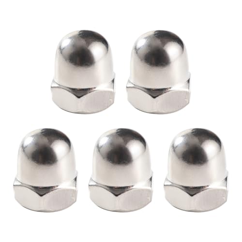 Lyeteung 5 Stücke M12 Sechskant Hutmuttern Edelstahl, Sechskant-Hutmuttern, Eichel-Kuppelkopf-Sechskantmuttern, für Schrauben, Bolzen Lyeteung 5 Stücke M12 Sechskant Hutmuttern Edelstahl, Sechskant-Hutmuttern, Eichel-Kuppelkopf-Sechskantmuttern, für Schrauben, Bolzen von Lyeteung