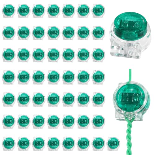 Lyeteung 50 Stücke UG Kabel Verbinder, UG Spleißverbinder, Tasten Telefonkabelverbinder, 2 Wege Gel Telefonkabel Verbinder, Einzeladerverbinder, für Kabel Daten Drahtverbindungen, Grün Lyeteung 50 Stücke UG Kabel Verbinder, UG Spleißverbinder, Tasten Telefonkabelverbinder, 2 Wege Gel Telefonkabel Verbinder, Einzeladerverbinder, für Kabel Daten Drahtverbindungen, Grün von Lyeteung