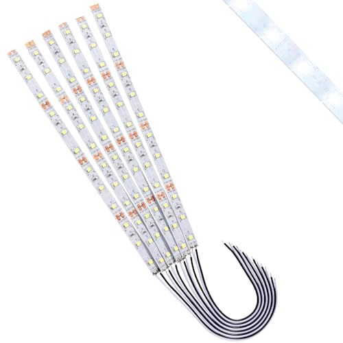 Lyeteung 6 Stücke 200mm 12V - 18V Vorverdrahtete LED Streifen, 2835 Modellbau LED Beleuchtung, Flexibler LED-Lichtstreifen für Modelleisenbahn, Weiß Lyeteung 6 Stücke 200mm 12V - 18V Vorverdrahtete LED Streifen, 2835 Modellbau LED Beleuchtung, Flexibler LED-Lichtstreifen für Modelleisenbahn, Weiß von Lyeteung