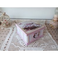 Schmuck-Box Korb Mit Blumen von LyidoraWoodenDecor