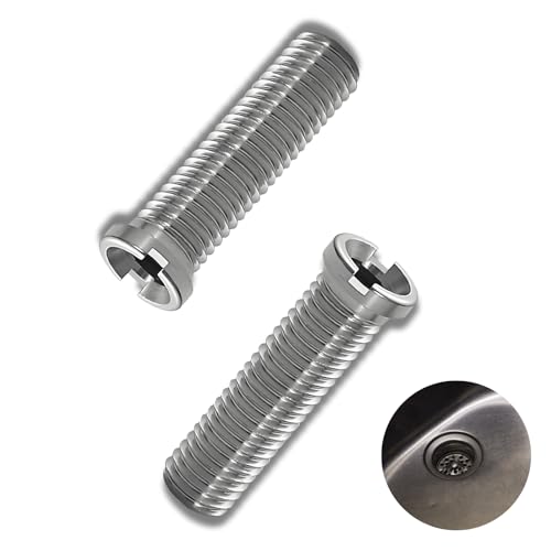 2 StüCk Edelstahl Hohlschrauben FüR SpüLe, M12 X 45 Mm, Geeignet FüR Siebkorbventile, Ablaufsysteme, SpüLbecken & Waschbecken - ZubehöR FüR KüChen- & BadspüLen (45 Mm) von Lyivisk