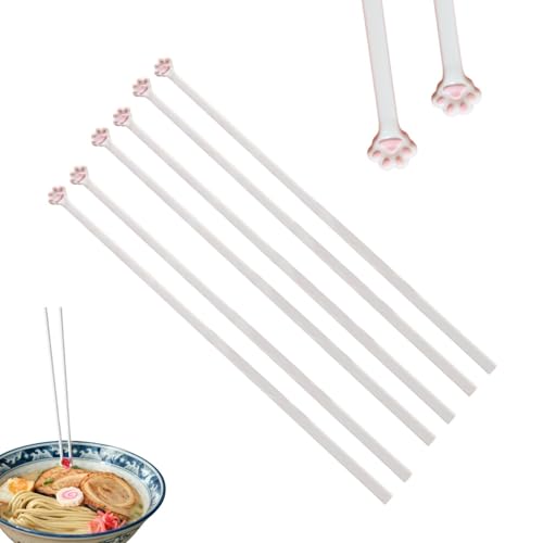 3 Paar Katzenpfoten Essstäbchen, Cat Paw Chopsticks, Wiederverwendbare Essstäbchen, Sushi Essstäbchen, Essstäbchen mit Katzenpfoten für Party,Tierliebhaber,Küche,Restaurant 3 Paar Katzenpfoten Essstäbchen, Cat Paw Chopsticks, Wiederverwendbare Essstäbchen, Sushi Essstäbchen, Essstäbchen mit Katzenpfoten für Party,Tierliebhaber,Küche,Restaurant von Lyivisk