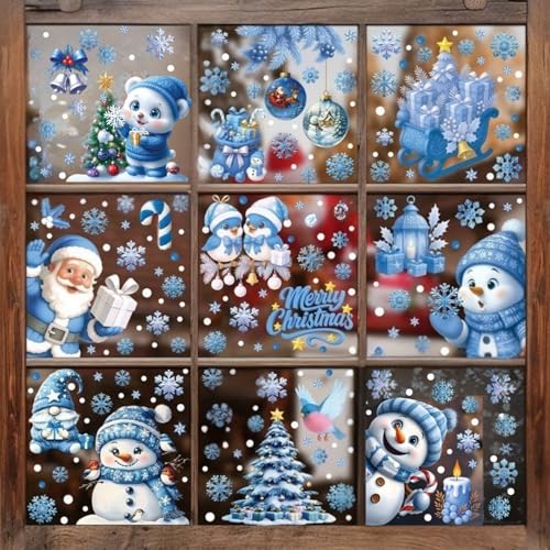 9 Blatt Fensterbilder Weihnachten, Fensterbilder Weihnachten Kinder,Wiederverwendbare Haftende PVC Aufkleber für Glasfenster, Fensterbilder Selbstklebend für Weihnachtsdeko 9 Blatt Fensterbilder Weihnachten, Fensterbilder Weihnachten Kinder,Wiederverwendbare Haftende PVC Aufkleber für Glasfenster, Fensterbilder Selbstklebend für Weihnachtsdeko von Lyivisk